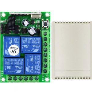 FRAWR01 4-Channel RF Universal Receiver — DC 6–24 V, 433 MHz, 10 A Relay Output