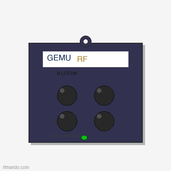 GEMU Beninca LOT2W compatible remote