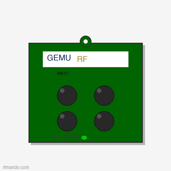 RF Mando Merlin compatible remote control