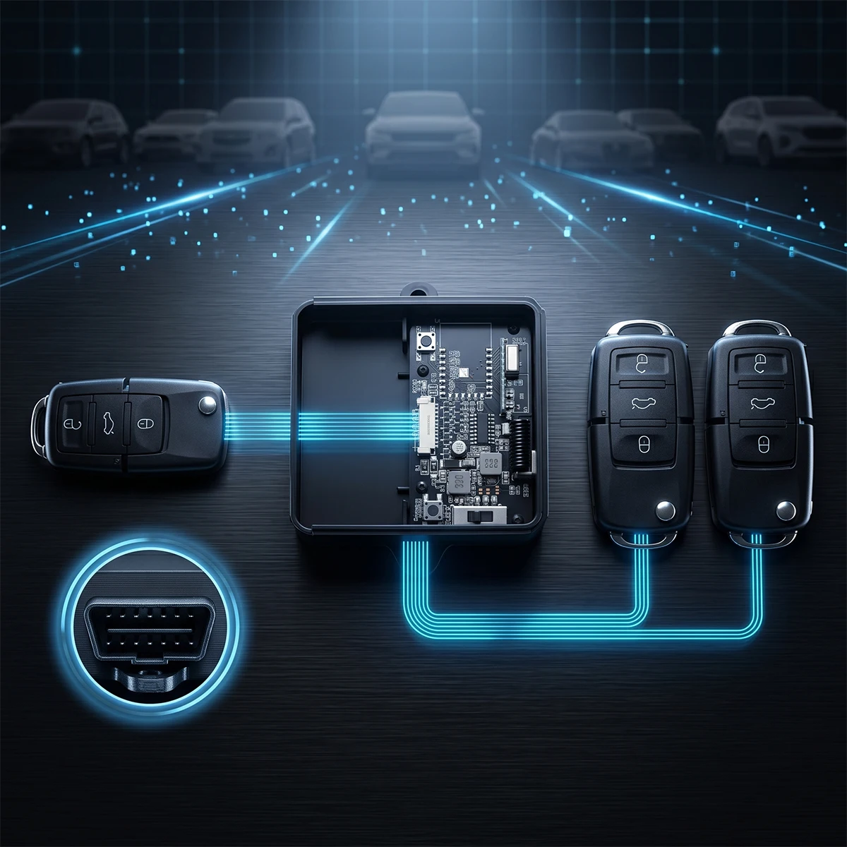 RF Mando Car Key Universal Adapter Box OBD Plug KEYDIY Remote Contro - Image 4