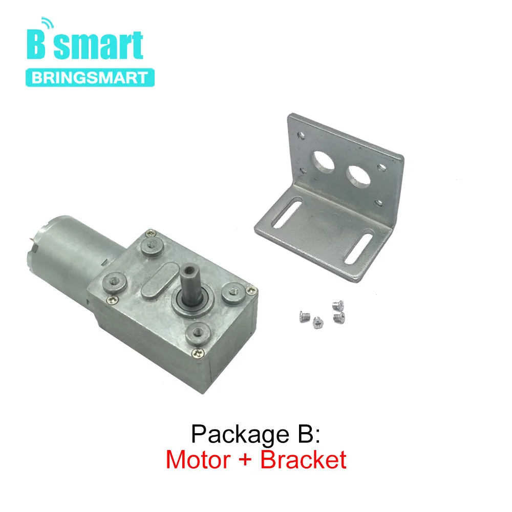 RF Mando Bringsmart JGY-370 Worm Gear Motor 12 Volt Small Electric Mo - Image 3