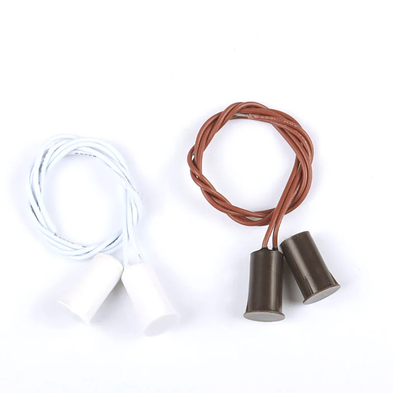 RF Mando 10pcs /lot Circular Window or Door Contact Wired Magnetic Re - Image 3
