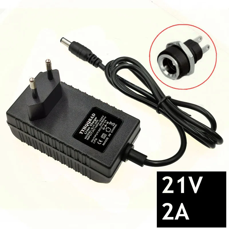 RF Mando 21V 2A Lithium Battery Charger 100-240V for Lithium Battery - Image 8