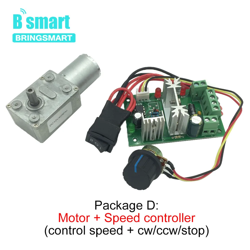 RF Mando Bringsmart JGY-370 Worm Gear Motor 12 Volt Small Electric Mo - Image 4