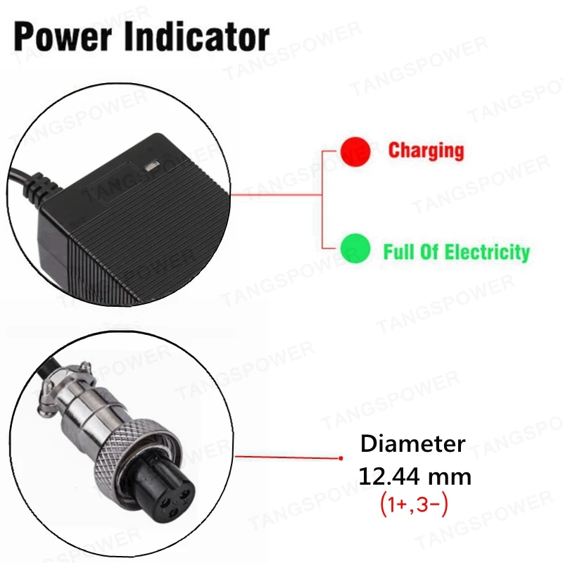 RF Mando 84W 42V 2A Battery Charger For 10Series 36V Li-ion Battery P - Image 5