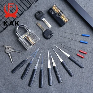 RF Mando KAK Transparent Visible Pick Cutaway Practice Padlock Lock W