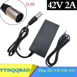 RF Mando 36V Charger 42V 2A Lithium Battery Charger for 36V Lithium B