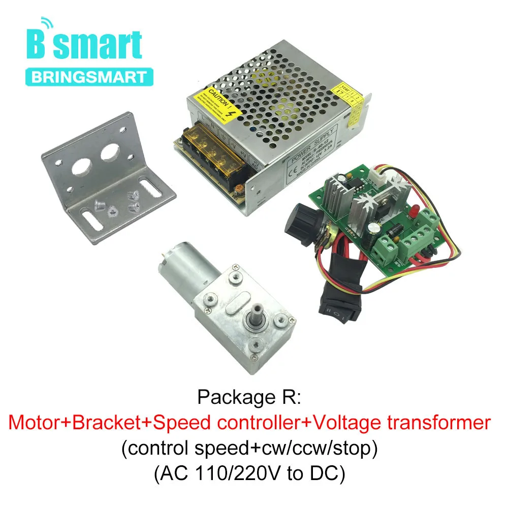 RF Mando Bringsmart JGY-370 Worm Gear Motor 12 Volt Small Electric Mo - Image 6
