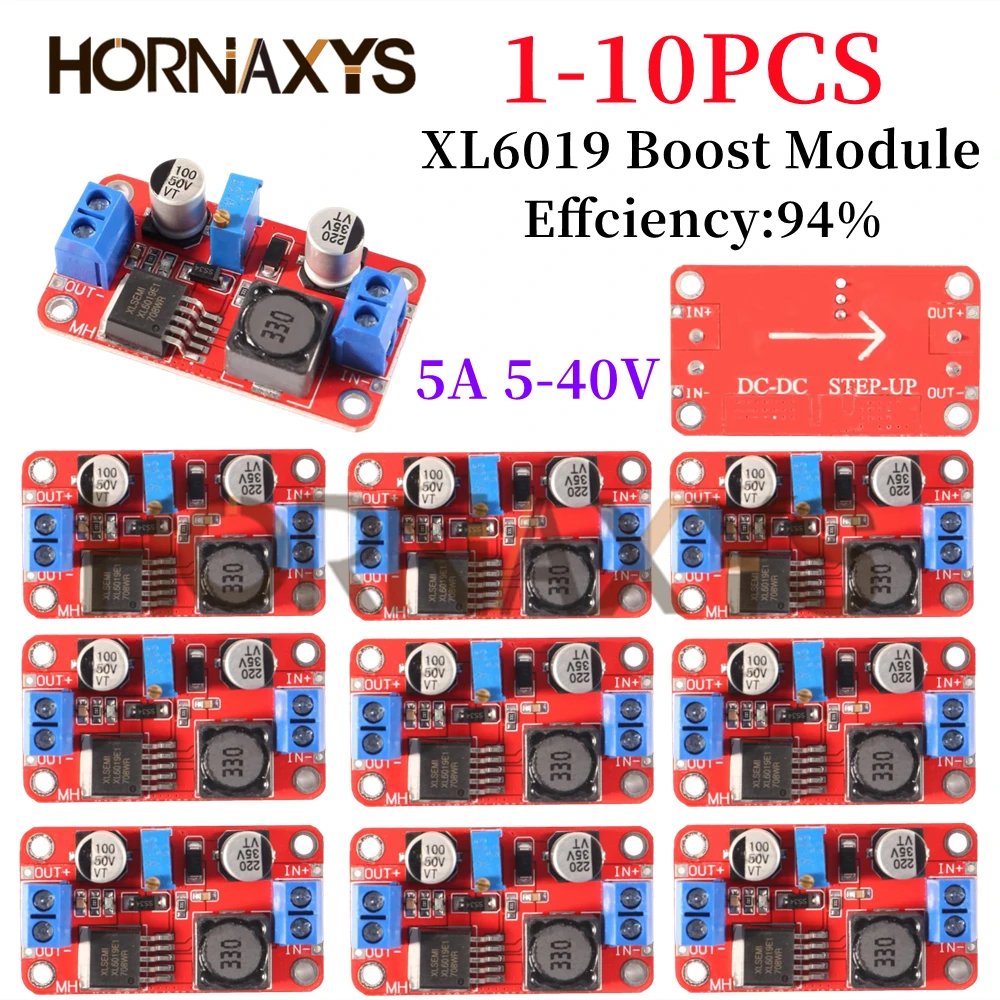 RF Mando 1-10PCS XL6019 DC-DC Step Up Power Module DC-DC Boost Volt C