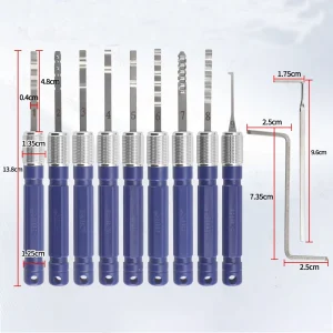 RF Mando 11pcs KABA/computer lock lock pick Set Repairing Tools for L
