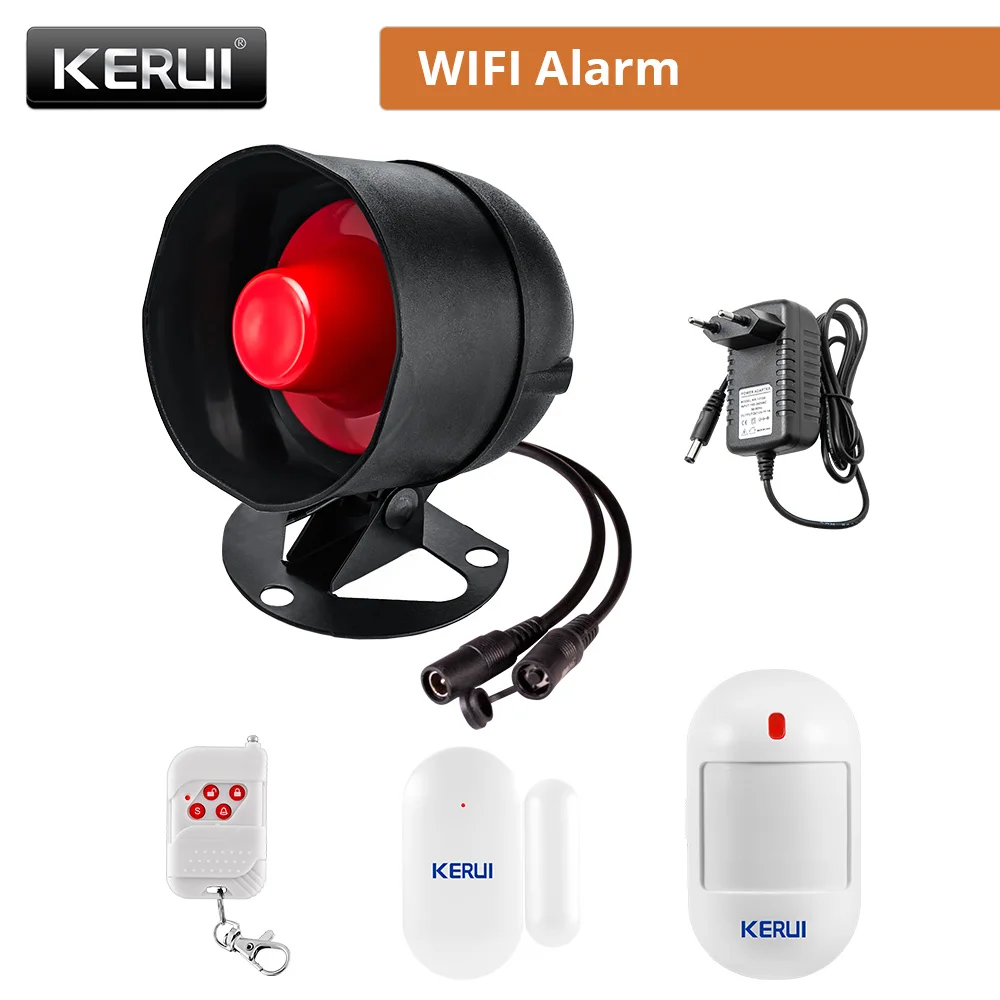 RF Mando KERUI Speaker Alarm System Kit 110db Siren Tuya WIFI Home Se - Image 8