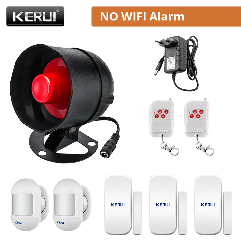 RF Mando KERUI Speaker Alarm System Kit 110db Siren Tuya WIFI Home Se - Image 16