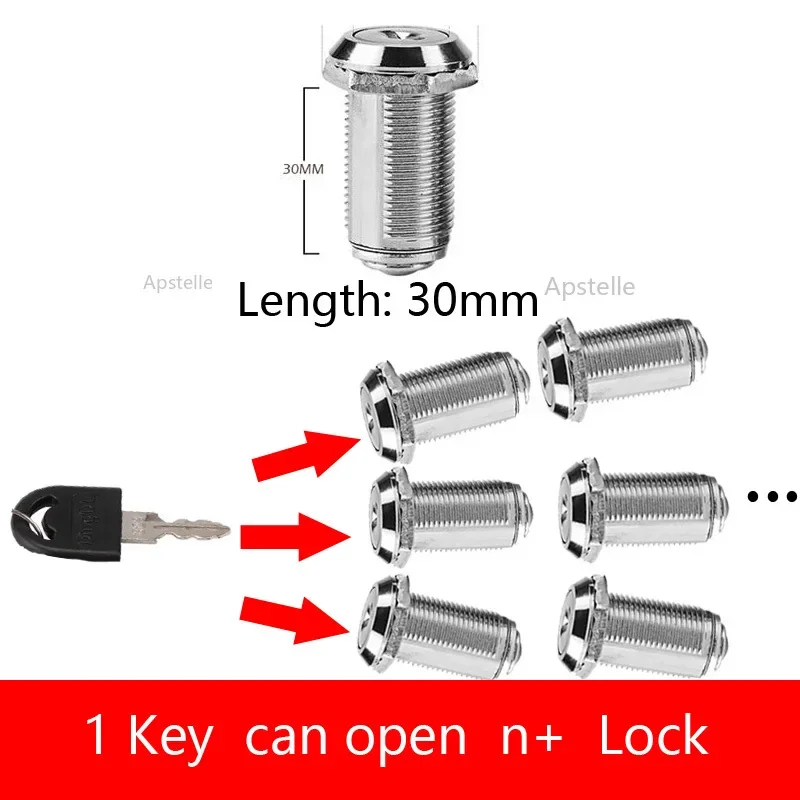 RF Mando Cabinet Mailbox Drawer Lock for Office Desk Letter Box Cam L - Image 11