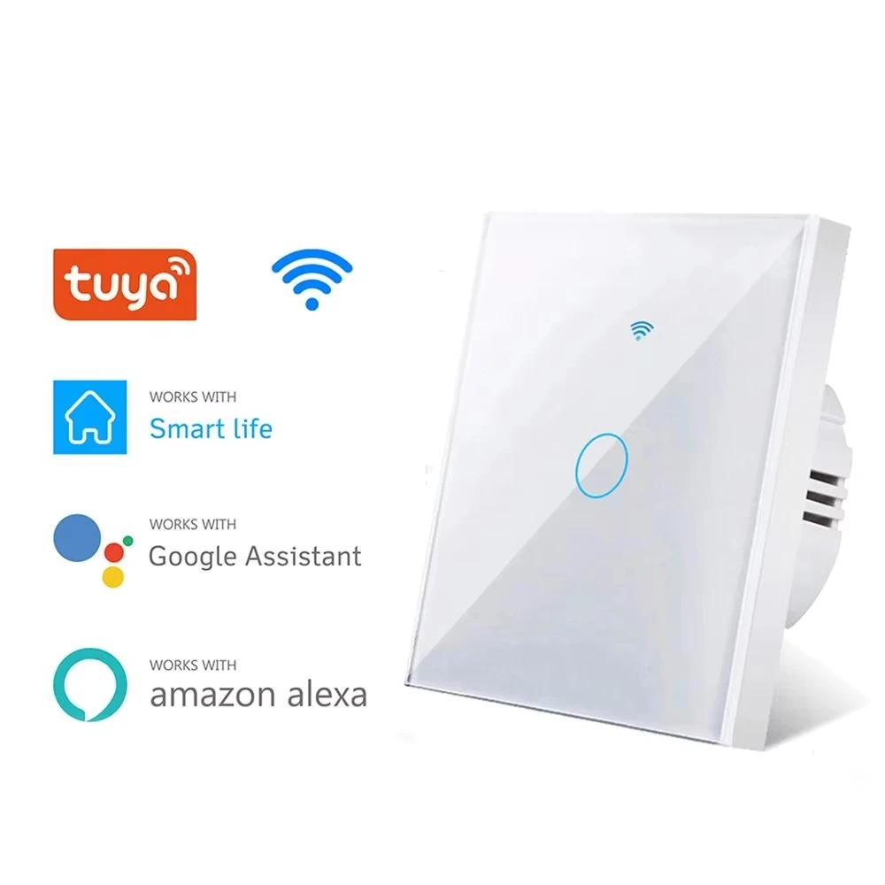 RF Mando Tuya Wifi Smart Light Switch EU 1/2/3Gang Touch Light Switch - Image 6