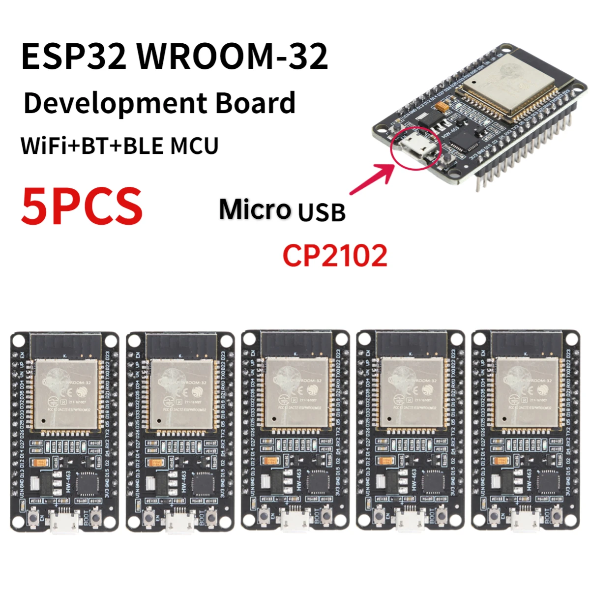 RF Mando ESP32 -32 Development Board TYPE-C CH340C/ USB CP2102 WiFi+B - Image 21