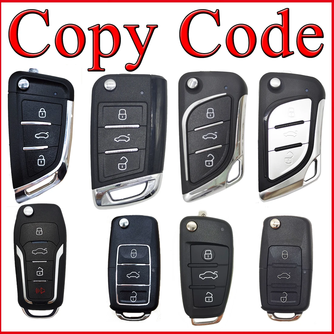 RF Mando Car Remote Control Shell Car Key Replacement 50Pcs - Image 4