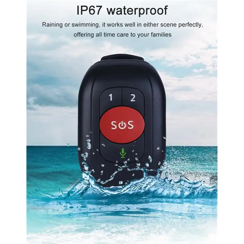 RF Mando CYCLI-Smart Watch Bracelet 4G LTE GPS Tracker Temperature Se - Image 2
