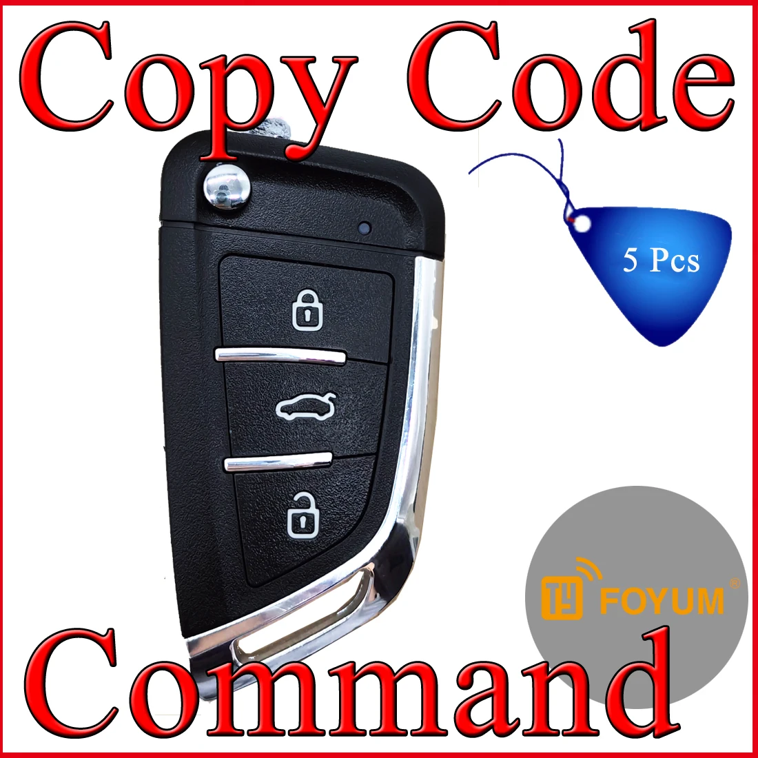 RF Mando Car Remote Control Shell Car Key Replacement 50Pcs - Image 3