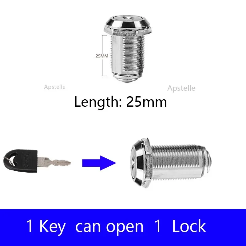RF Mando Cabinet Mailbox Drawer Lock for Office Desk Letter Box Cam L - Image 8