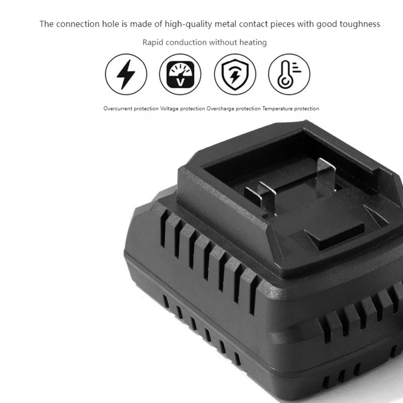 RF Mando US/EU Plug Li-ion Battery Charger Quick Charge 18V 21V Power - Image 4