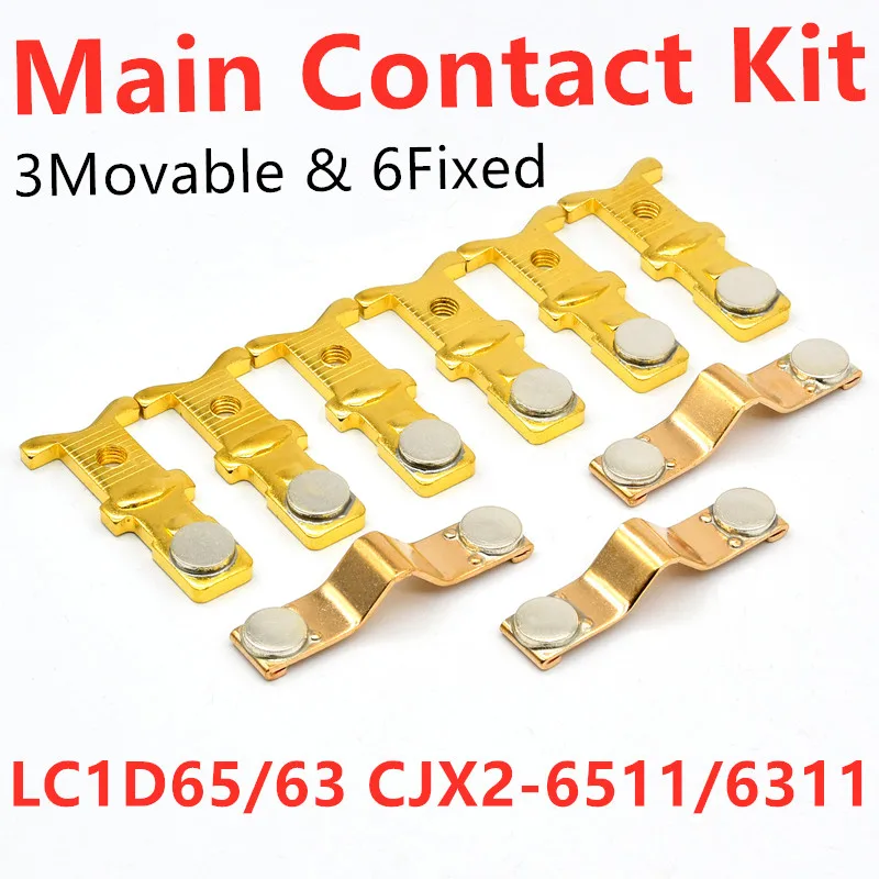 RF Mando Main Contact Kit For AC Contactor LC1D65 CJX2-6511 CJX2