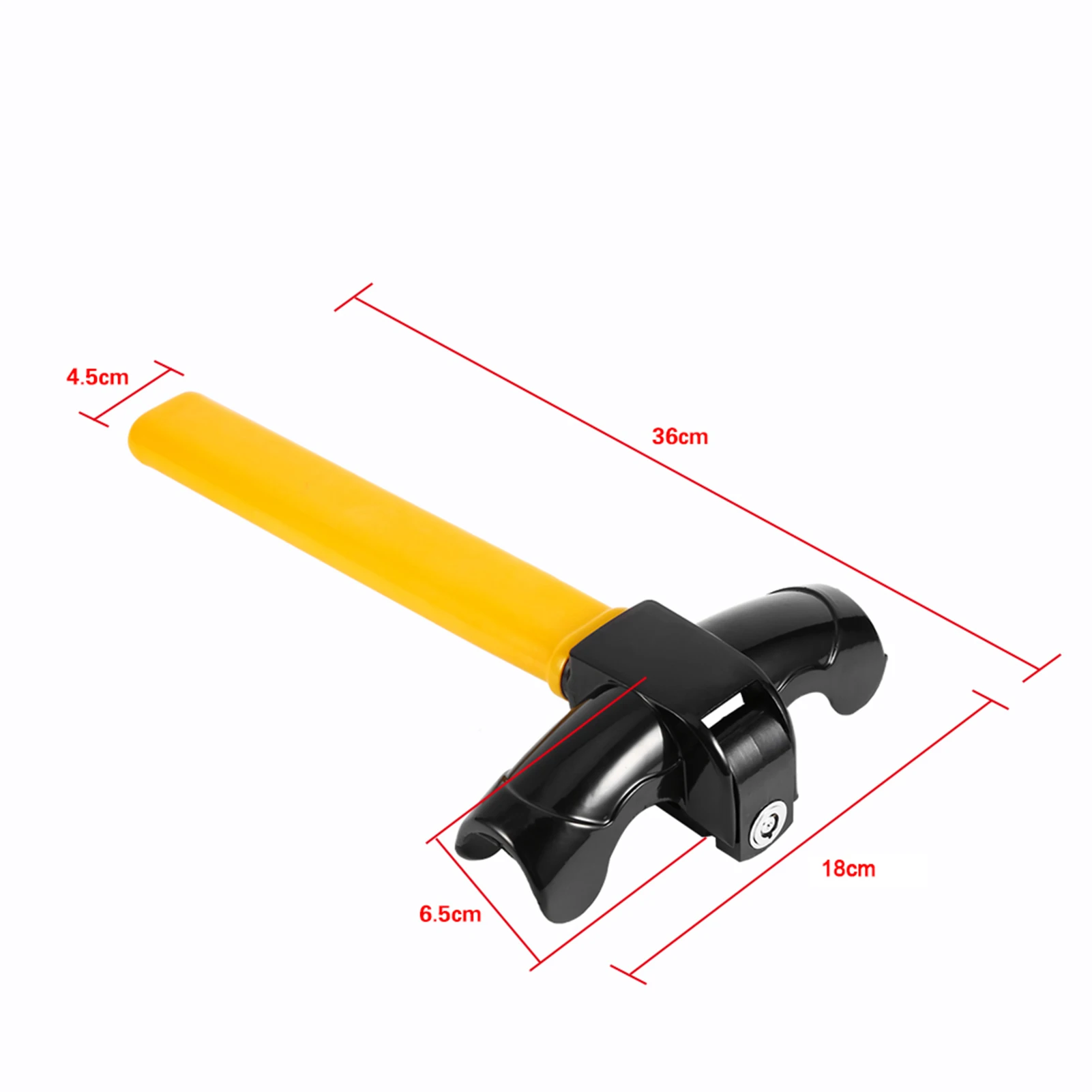 RF Mando Auto Car Anti Theft Security Rotary Steering Wheel Lock Top - Image 6