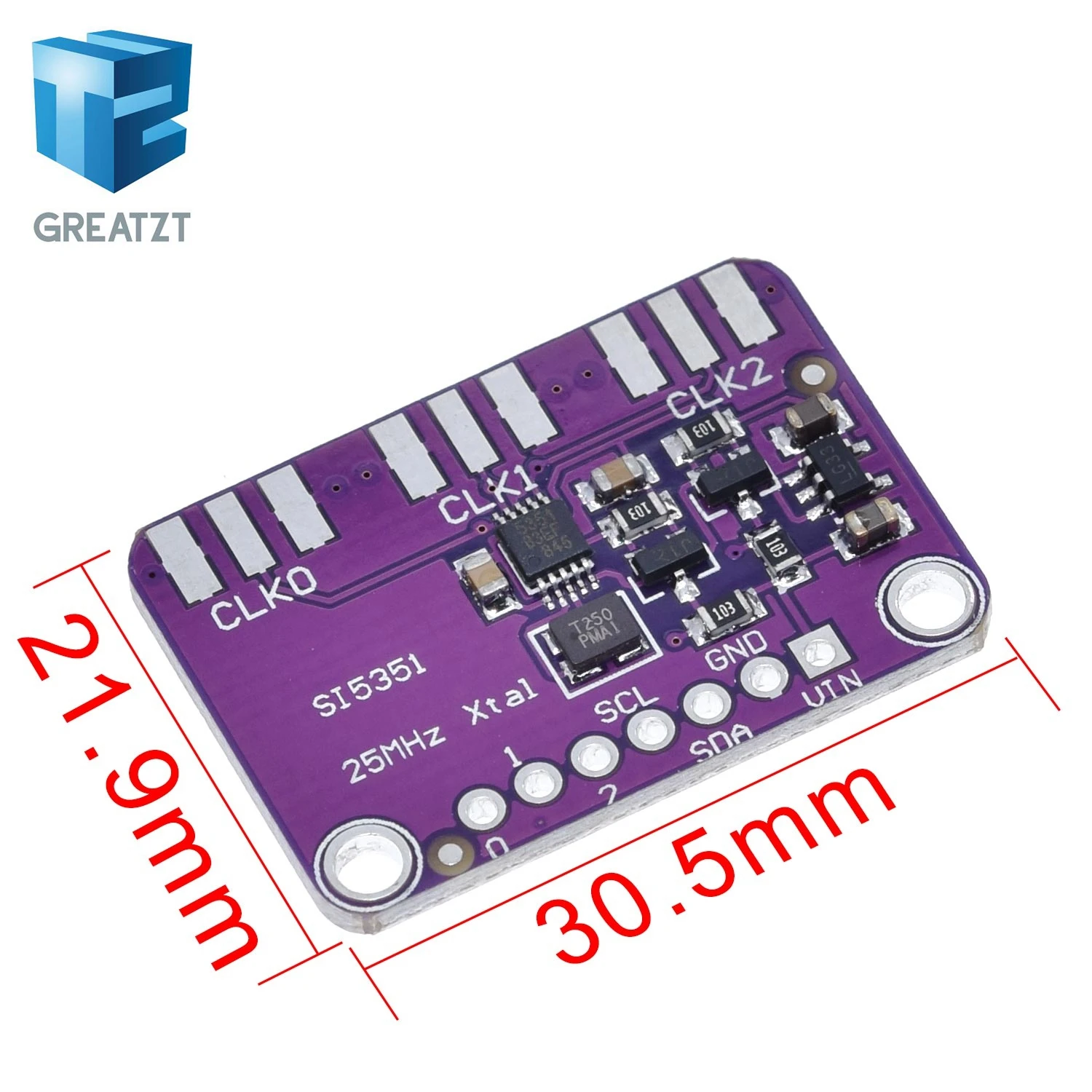 RF Mando Si5351A I2C Clock Generator Breakout Board 3V-5V CJMCU-5351 - Image 2