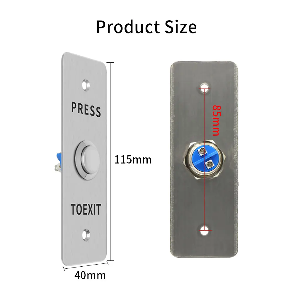 RF Mando IP65 Waterproof Switch Door Exit Button Release Push Switch - Image 2