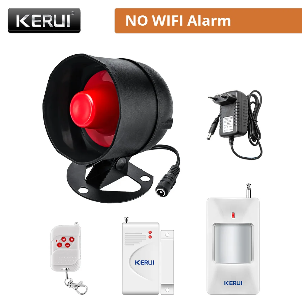 RF Mando KERUI Speaker Alarm System Kit 110db Siren Tuya WIFI Home Se - Image 12