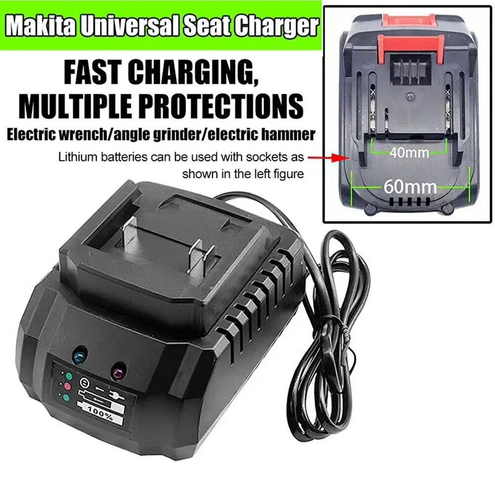 RF Mando US/EU Plug Li-ion Battery Charger Quick Charge 18V 21V Power - Image 3
