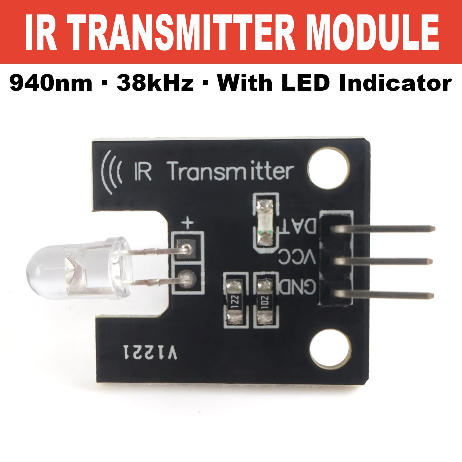 RF Mando 38kHz IR Infrared Receiver Sensor Module Digital 5V for Arduino - Image 10