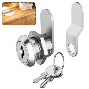 RF Mando 1 Set Security Lock Metal Cylinder Cabinet Locker Cam Lock w