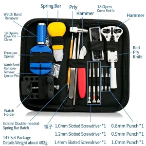 RF Mando Watch Repair Tools, Watch Repair Tool Kit, Tool Set, 14