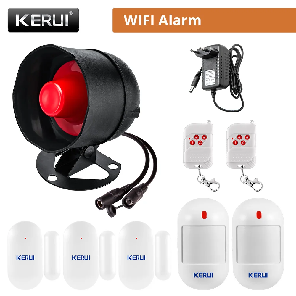 RF Mando KERUI Speaker Alarm System Kit 110db Siren Tuya WIFI Home Se - Image 22