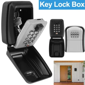 RF Mando Key Lock Box Wall-Mount Secret Code Security Key Safe Secret