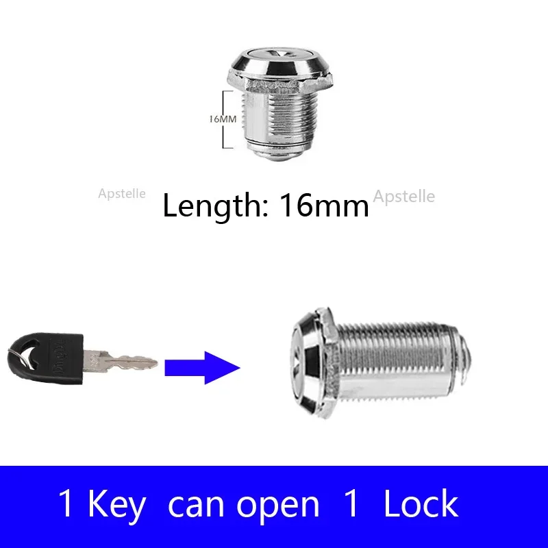 RF Mando Cabinet Mailbox Drawer Lock for Office Desk Letter Box Cam L - Image 9