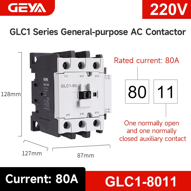 RF Mando GEYA Three-Phase AC Contactor from 9A to 95A 220V High - Image 15