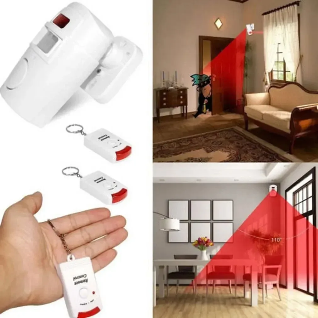 RF Mando Dual Remote Control Wireless Burglar Alarm Infrared Motion S - Image 5