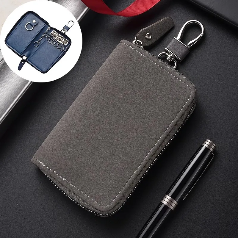 RF Mando New Leather Keychain Men Women Key Holder Organizer Pouch La - Image 9
