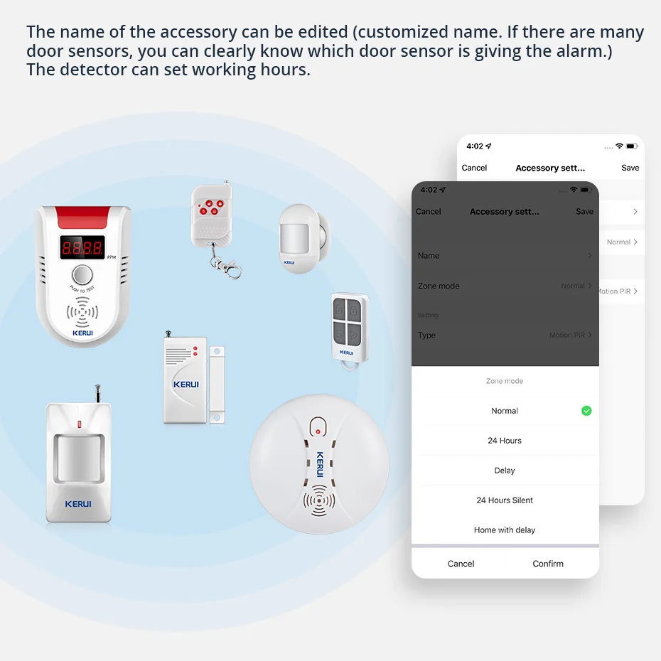 RF Mando KERUI Speaker Alarm System Kit 110db Siren Tuya WIFI Home Se - Image 6