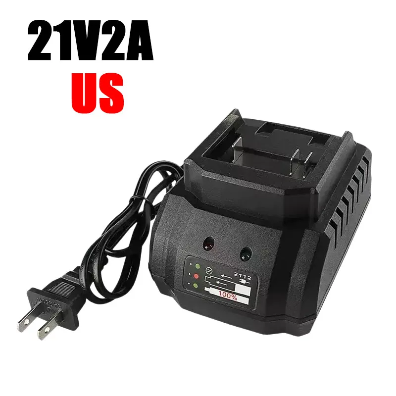 RF Mando US/EU Plug Li-ion Battery Charger Quick Charge 18V 21V Power - Image 13