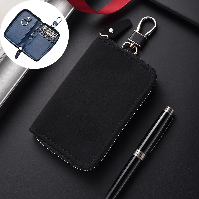 RF Mando New Leather Keychain Men Women Key Holder Organizer Pouch La - Image 8