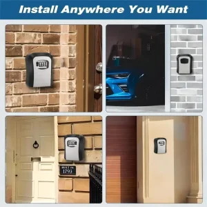 RF Mando Key Keeper Combination Lock Wall Mounted Waterproof 4 Digits