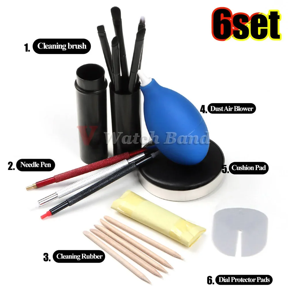 RF Mando 6Kits Watch Repair Accessories Rubber Dust Air Blower P - Image 13