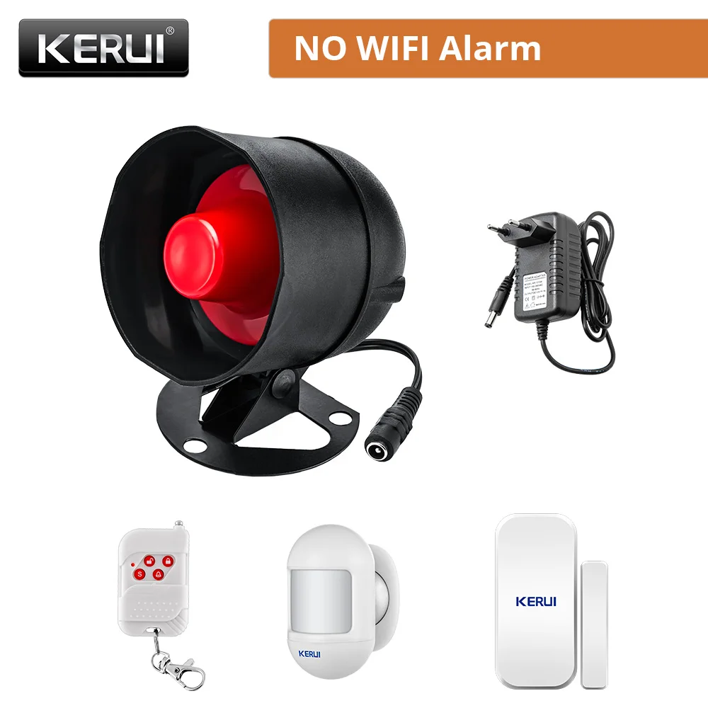 RF Mando KERUI Speaker Alarm System Kit 110db Siren Tuya WIFI Home Se - Image 10