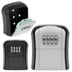 RF Mando Metal Key Lock Box Wall Mounted Key Keeper Combination Outdo