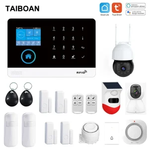RF Mando TAIBOAN Wireless WIFI GSM Home Security Alarm System for 433