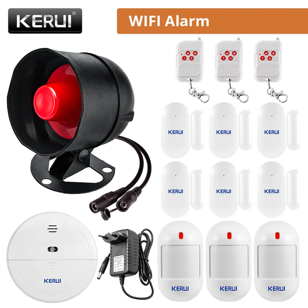 RF Mando KERUI Speaker Alarm System Kit 110db Siren Tuya WIFI Home Se - Image 19
