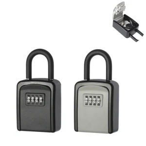 RF Mando Zinc Alloy Hook Key Box 4 Digit Combination Password Safe We