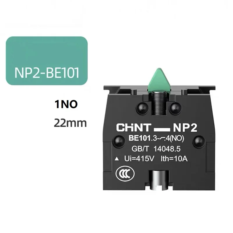 RF Mando CHINT NP2-BE101 NP2-BE102 Button Auxiliary Contact NO N - Image 3